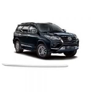 Chrome Trunk Garnish Compatible with Fortuner  - Silver
